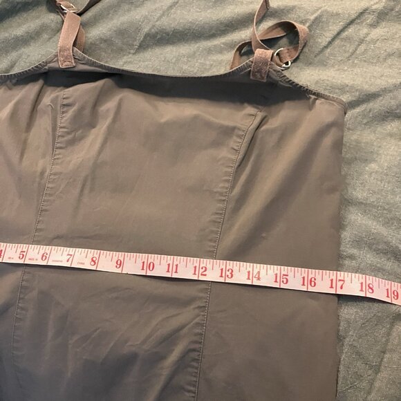 Y2K Point Zero Nicole Benisti Mini Dress Juniors 9 Green Cargo Utility - Picture 9 of 9